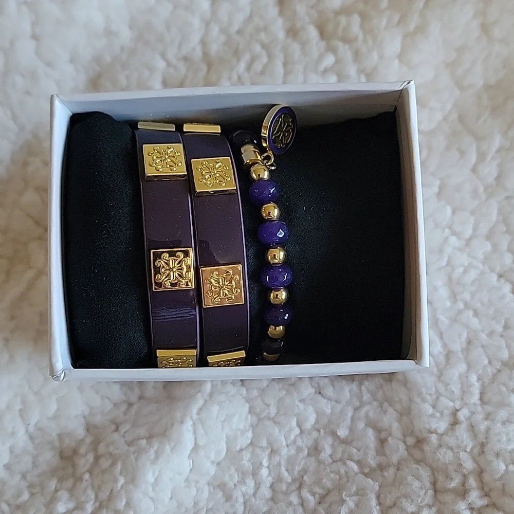 Rustic Cuff Deep Purple - Picture 1 of 2